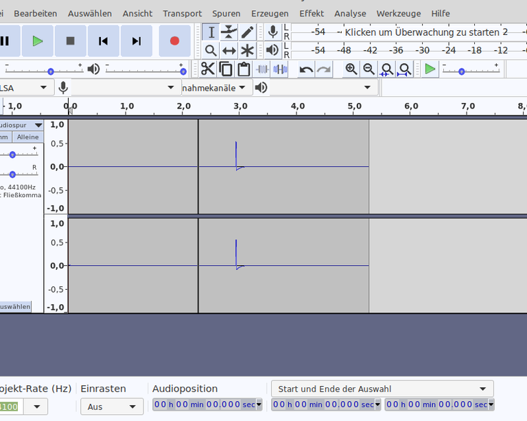 audacity aufnahme