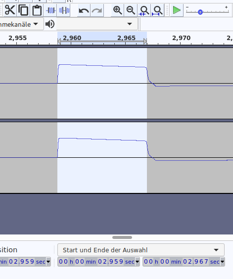 audacity ausschnitt